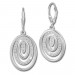 Silberdream SilberDream Ohrhänger Oval Zirkonia weiß 925 Silber Ohrring SDO364S