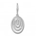 Silberdream SilberDream Ohrhänger Oval Zirkonia weiß 925 Silber Ohrring SDO364S Sonderangebot