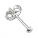 Silberdream SilberDream mini-Ohrstecker Halbkugel 2,5mm Silber 925 Ohrring SDO5552 Großer Ausverkauf
