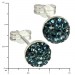 Silberdream SilberDream Ohrstecker Halbkugel blau 925er Glitzer Kristalle GSO217B Black Friday