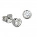 Silberdream SilberDream Ohrstecker Zirkonia Rund 4mm weiß 925 Silber SDO8508W