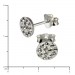 Silberdream SilberDream Ohrring Rund weiß 925er Silber Ohrstecker GSO252W Lagerräumung