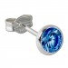 Silberdream SilberDream Ohrring Zirkonia blau 5mm 925 Silber Ohrstecker SDO5535B Große Rabatte
