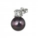 Silberdream SilberDream Ohrstecker Perle schwarz Zirkonia Damen 925er Silber SDO1738S Neueste Stile