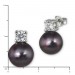 Silberdream SilberDream Ohrstecker Perle schwarz Zirkonia Damen 925er Silber SDO1738S Neueste Stile