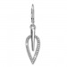 Silberdream SilberDream Ohrhänger Blatt Zirkonia weiß 925 Silber Ohrring SDO4285W Zeitbegrenzte Promotion
