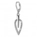 Silberdream SilberDream Ohrhänger Blatt Zirkonia weiß 925 Silber Ohrring SDO4285W Zeitbegrenzte Promotion