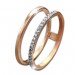 Silberdream GoldDream Gold Doppel Ring Zirkonia weiß Gr.60 333er Rosegold GDR505E60
