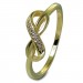 Silberdream GoldDream Gold Ring Infinity Gr.58 Zirkonia weiß 333er Gelbgold GDR541Y58