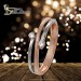 Silberdream GoldDream Gold Ring Boho zweifarbig Zirkonia Gr.60 333er Rosegold GDR532E60 Auslauf