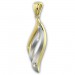 Silberdream GoldDream Kettenanhänger Wellen Zirkonia 333 Gold Anhänger Echtschmuck GDH501Y