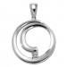 Silberdream SilberDream Ketten Anhänger -Spirale- Zirkonia weiß 925 Silber SDH4375W