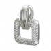 Silberdream SilberDream Glitzer Kettenanhänger Square Zirkonia weiß Damen 925 Silber GSH402W Tiefpreis