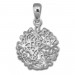 Silberdream SilberDream Kettenanhänger Blumemscheibe 925 Silber Damen Anhänger SDH456J Wochenangebot