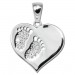 Silberdream SilberDream Ketten Anhänger -Herzanhänger- Zirkonia weiß 925 Silber SDH4392W