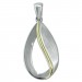 Silberdream SilberDream Ketten Anhänger -Träne- bicolor 925 Silber SDH4379T