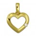 Silberdream GoldDream Kettenanhänger Herz Zirkonia 375 Gold Anhänger Echtschmuck GDH003Y Sonderangebot der Fabrik