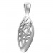 Silberdream SilberDream Ketten Anhänger Oval Zirkonia weiß 925 Silber SDH433W
