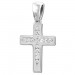 Silberdream SilberDream Ketten Anhänger -Kreuz- Zirkonia weiß 925 Silber SDH4389W