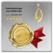 Silberdream GoldDream Kettenanhänger Leaf Zirkonia weiß 333 Gold Echtschmuck GDH507WY Clearance-Verkauf