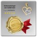 Silberdream GoldDream Kettenanhänger Doppelherz zweifarbig 333 Gelbgold Echtschmuck GDH5065Y Kostenloser Versand international